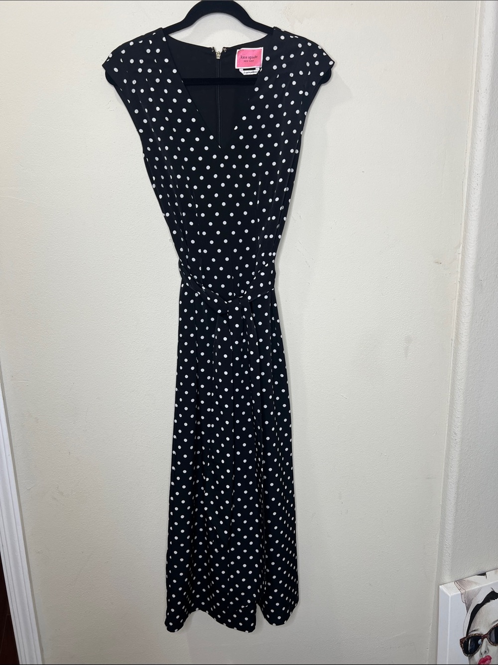 kate spade Black with White Polka Dot Romper Pants